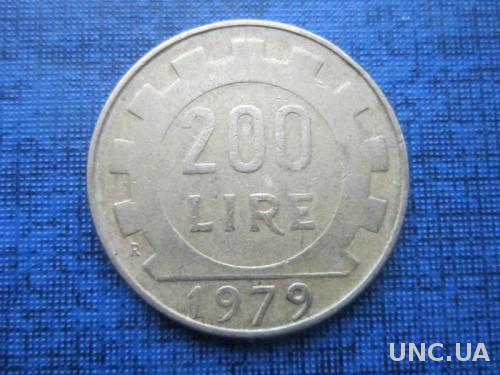 Монета 200 лир Италия 1979
