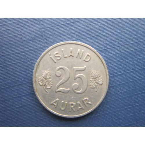 Монета 25 аурар Исландия 1946 нечастый год