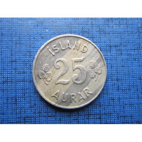 Монета 25 аурар Исландия 1960