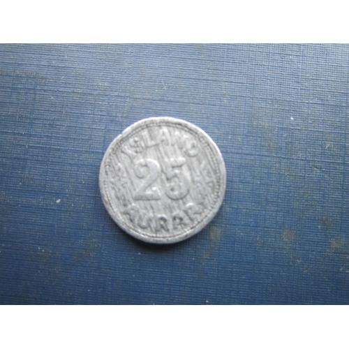 Монета 25 аурар Ісландія 1942 рідкісна як є
