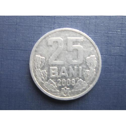 Монета 25 бани Молдова 2008