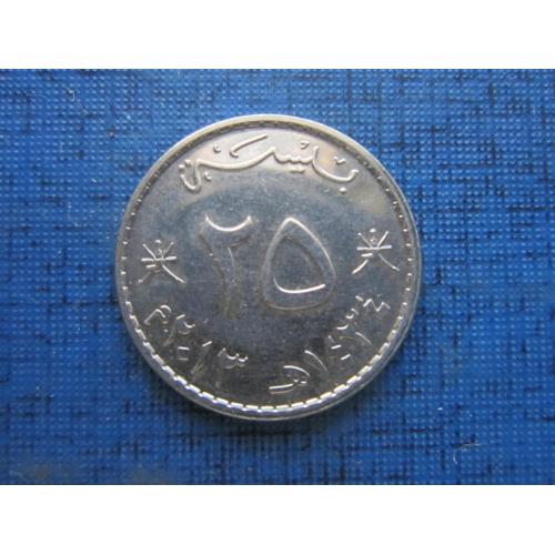 Монета 25 байс Оман 2013