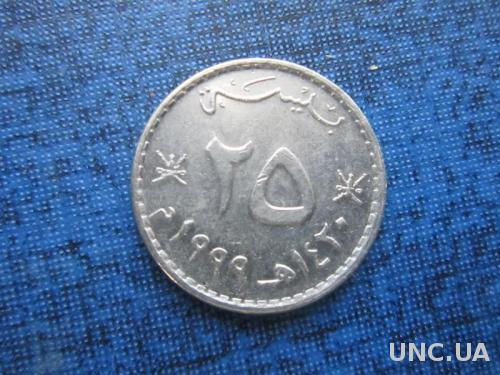 монета 25 байсов Оман 1999
