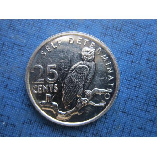 Монета 25 центов Гайана 1979 фауна птица пруф состояние редкая