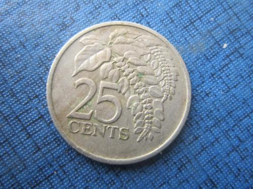 Монета 25 центов Тринидад и Тобаго 1976