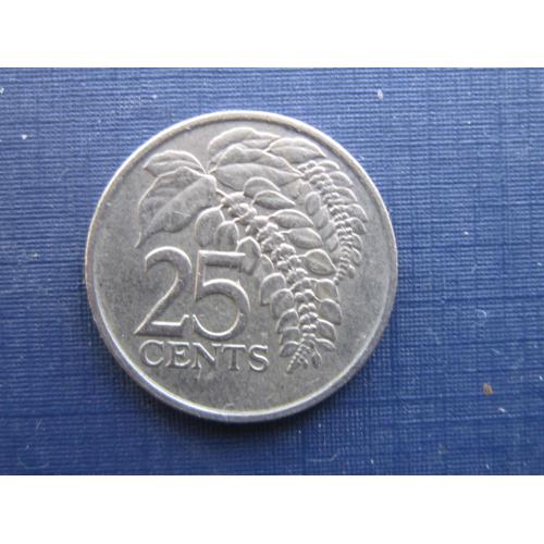 Монета 25 центов Тринидад и Тобаго 1997