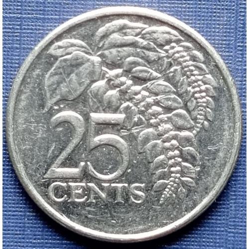 Монета 25 центов Тринидад и Тобаго 2007