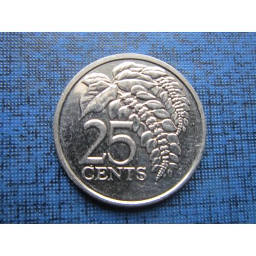 Монета 25 центов Тринидад и Тобаго 2012