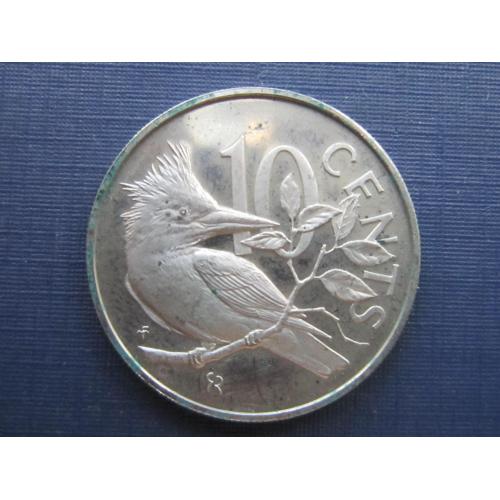 Монета 25 центов Виргинские острова Британские 1973 фауна птицы пруф