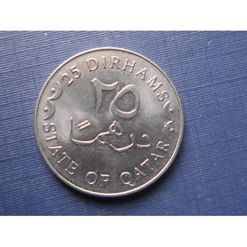Монета 25 дирхамов Катар 2012 корабль парусник