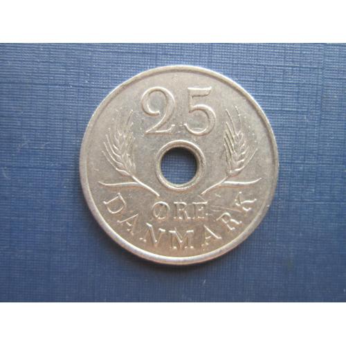 Монета 25 Эре Дания 1969