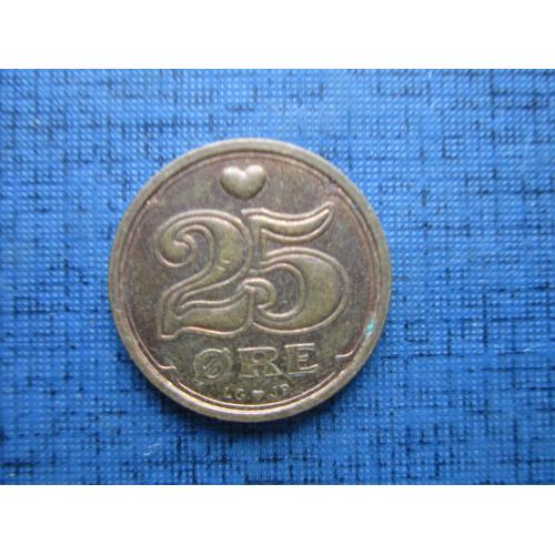 Монета 25 эре Дания 1996