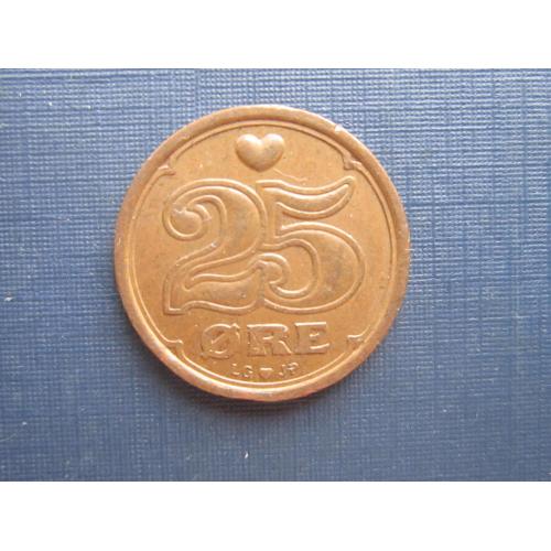 Монета 25 эре Дания 2001