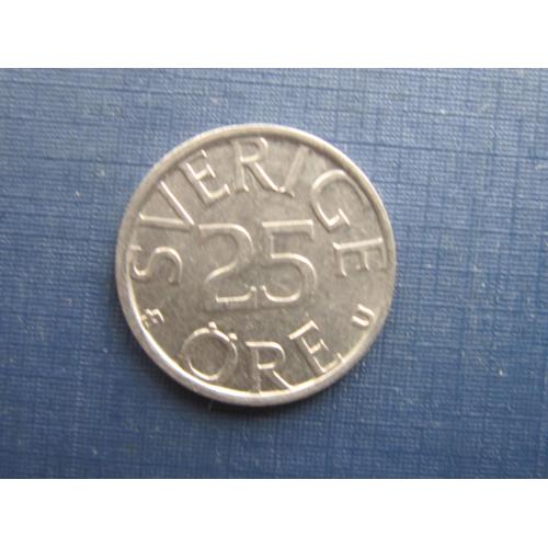Монета 25 эре Швеция 1978
