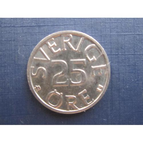 Монета 25 эре Швеция 1981
