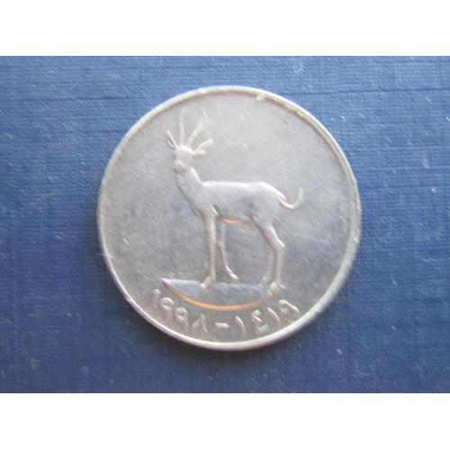 Монета 25 филс ОАЭ Эмираты 1998 фауна антилопа