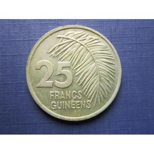 Монета 25 франков Гвинея 1987