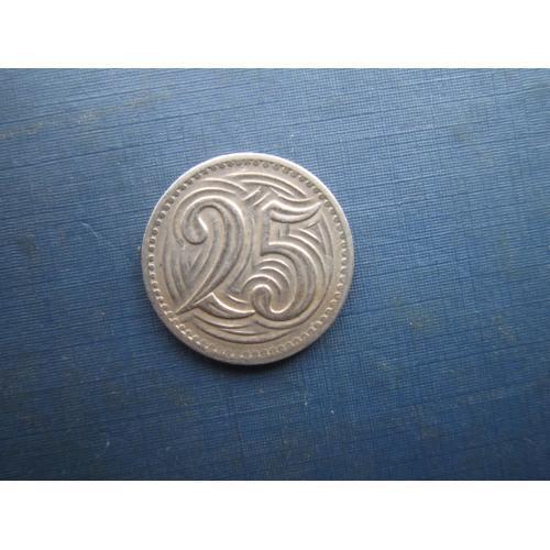 Монета 25 гелерів Чехословаччина 1933 нечаста