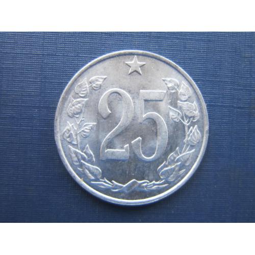Монета 25 геллеров Чехословакия 1963