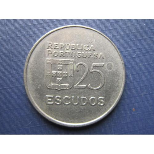 Монета 25 ишкуду Португалия 1981 большая