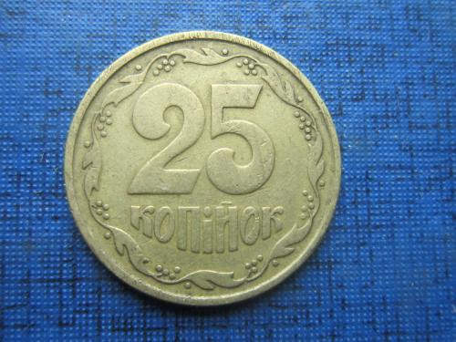 Монета 25 копеек Украина 1992 1.2БАм перепутка