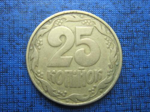 Монета 25 копеек Украина 1994 1ААм перепутка аверс луганский реверс итальянский