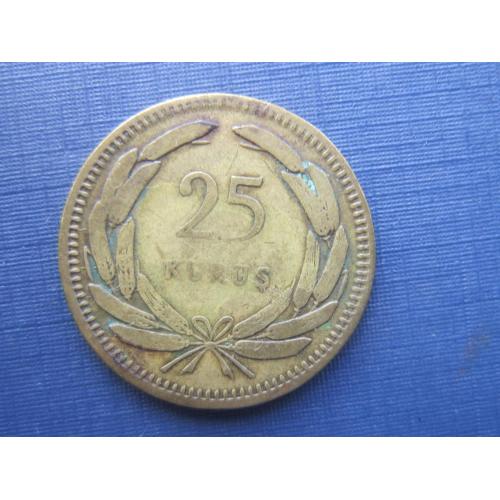 Монета 25 куруш Турция 1956