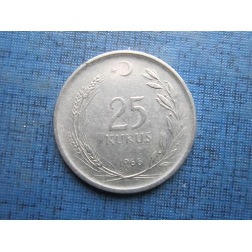 Монета 25 куруш Турция 1966