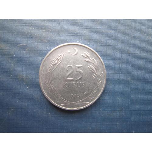 Монета 25 куруш Туреччина 1974
