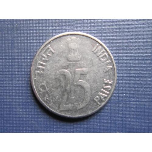 Монета 25 пайсов Индия 2000 фауна носорог