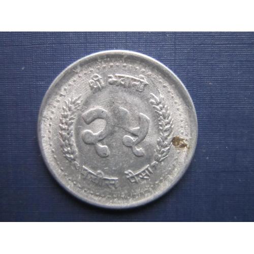 Монета 25 пайсов Непал 1990
