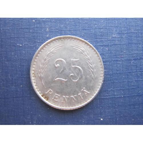 Монета 25 пенни Финляндия 1921