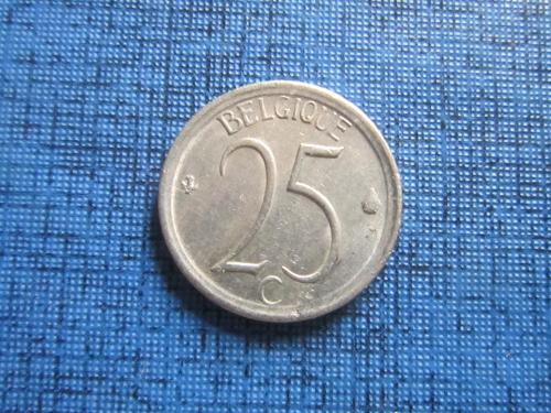 Монета 25 сантимов Бельгия 1968 французский  тип