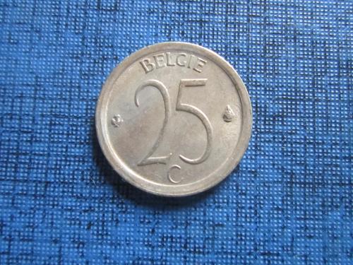 Монета 25 сантимов Бельгия 1969 бельгийский тип