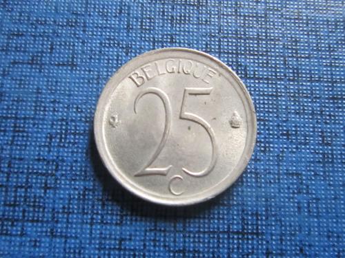 Монета 25 сантимов Бельгия 1972 французский тип