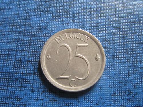 Монета 25 сантимов Бельгия 1973 французский тип