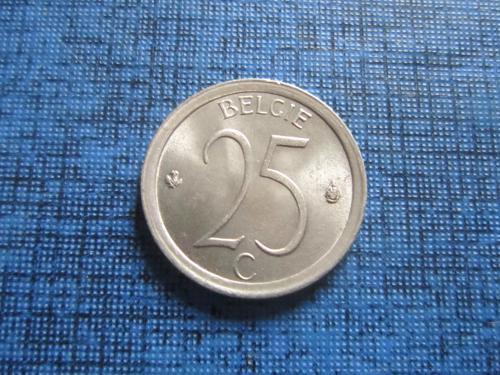 Монета 25 сантимов Бельгия 1974 бельгийский тип