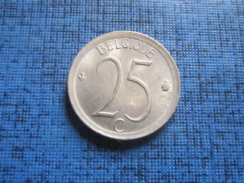 Монета 25 сантимов Бельгия 1974 французский тип