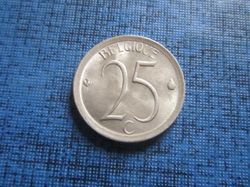 Монета 25 сантимов Бельгия 1975 французский тип