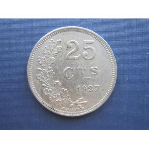Монета 25 сантимов Люксембург 1927 большая