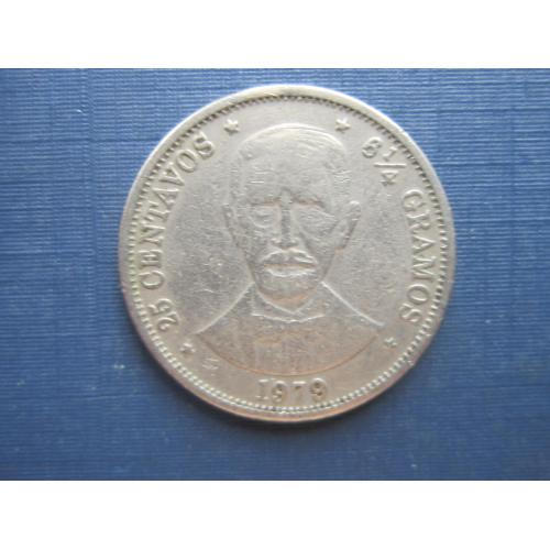 Монета 25 сентаво 6.25 грамо Доминикана Доминиканская республика 1979