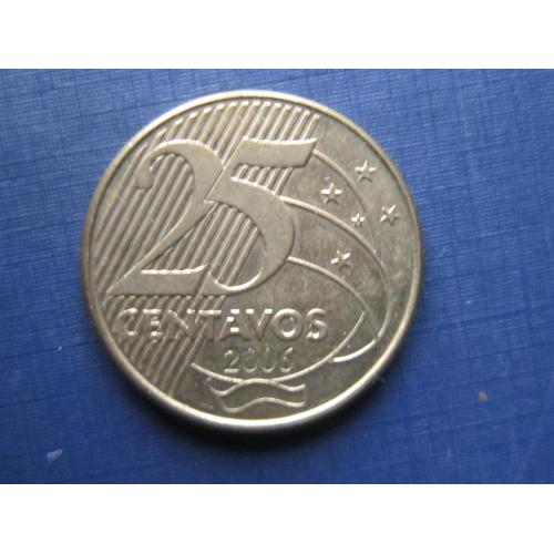 Монета 25 сентаво Бразилия 2006