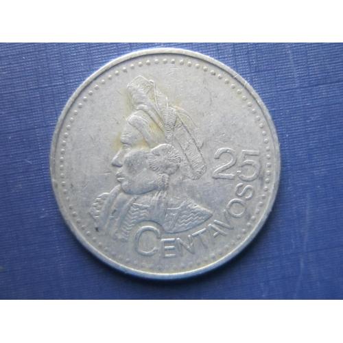 Монета 25 сентаво Гватемала 2000