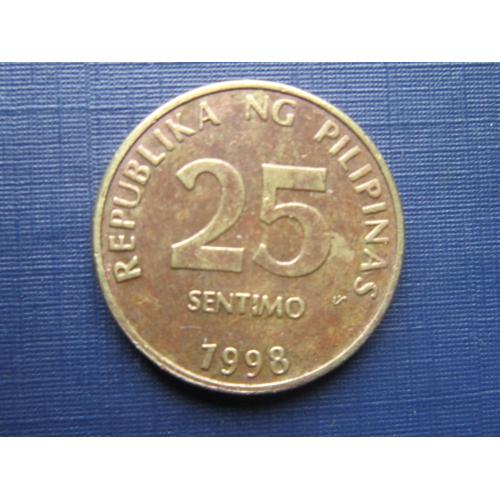 Монета 25 сентимо Филиппины 1998