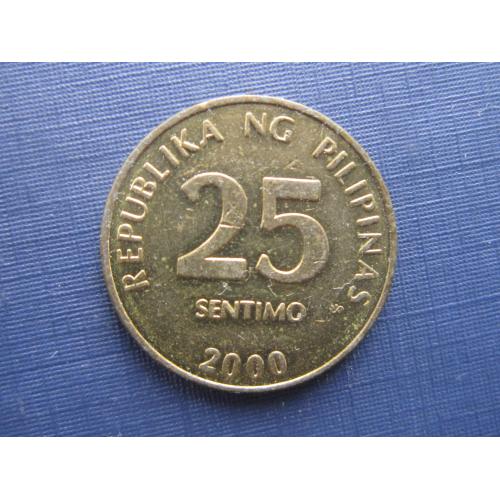 Монета 25 сентимо Филиппины 2000