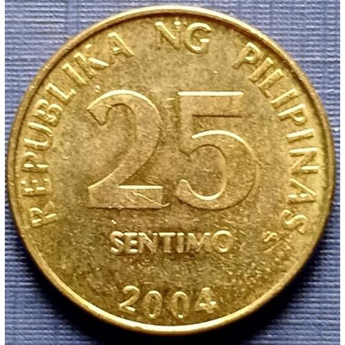 Монета 25 сентимо Филиппины 2004