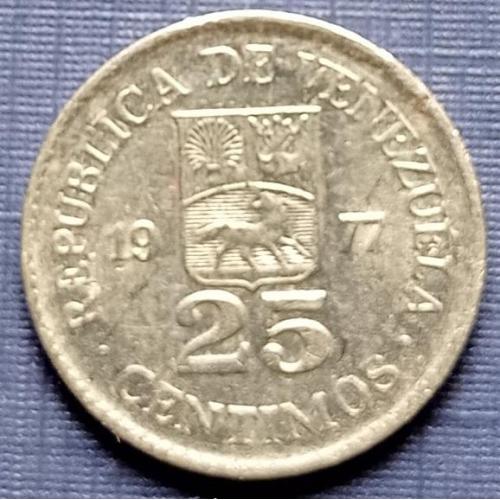 Монета 25 сентимо Венесуэла 1977