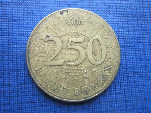 Монета 250 фунтов ливров Ливан 2006