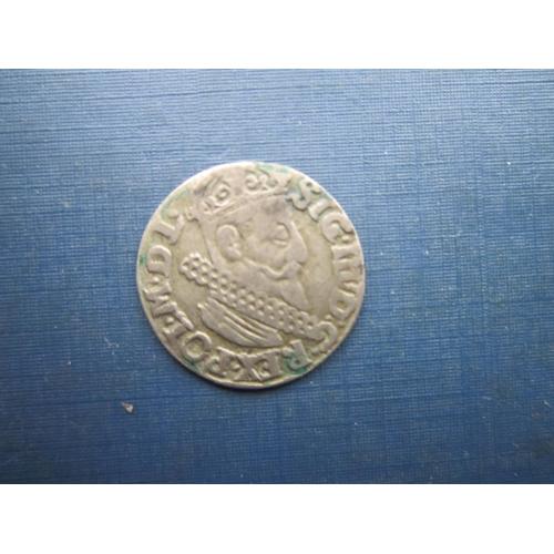 Монета 3 гроша трояк Польща Ржеч Посполіта 1622 Сигізмунд III срібло