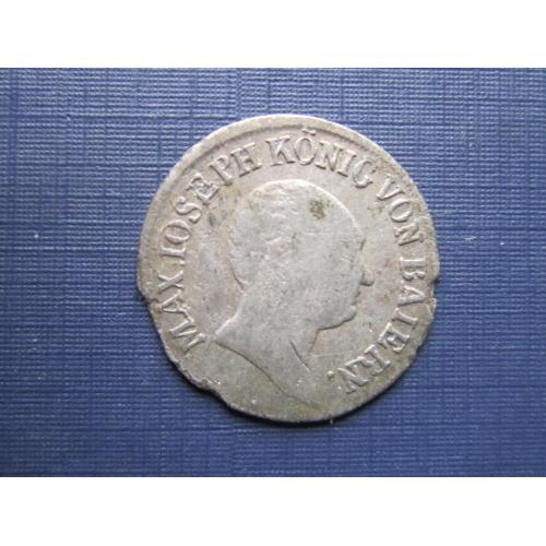 Монета 3 крейцера Германия Бавария 1809 Максимилиан I Джозеф серебро